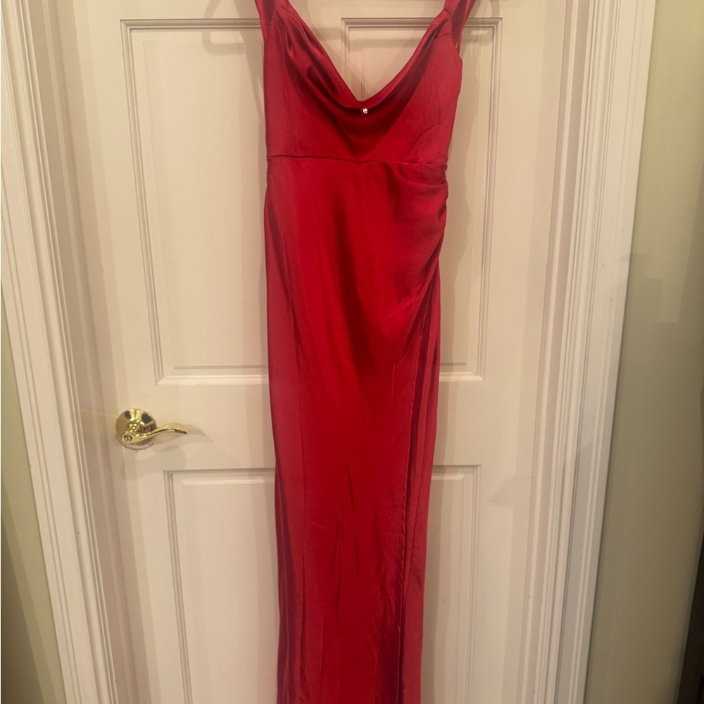 Runaway the Label Vibrant Red gown